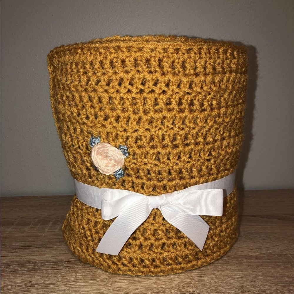 Handmade crochet baby blanket